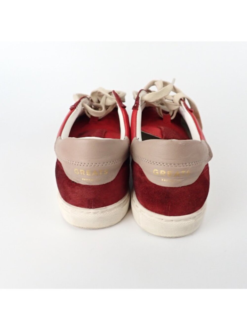 GREATS Brooklyn “The Charlie” Red Suede Sneakers – Men’s 9 - Picture 6 of 8